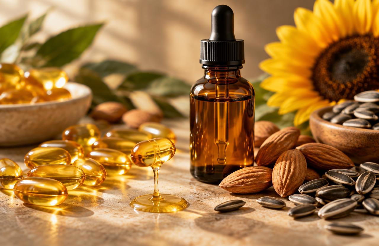 Vitamina E per pelle e capelli: benefici e come usarla