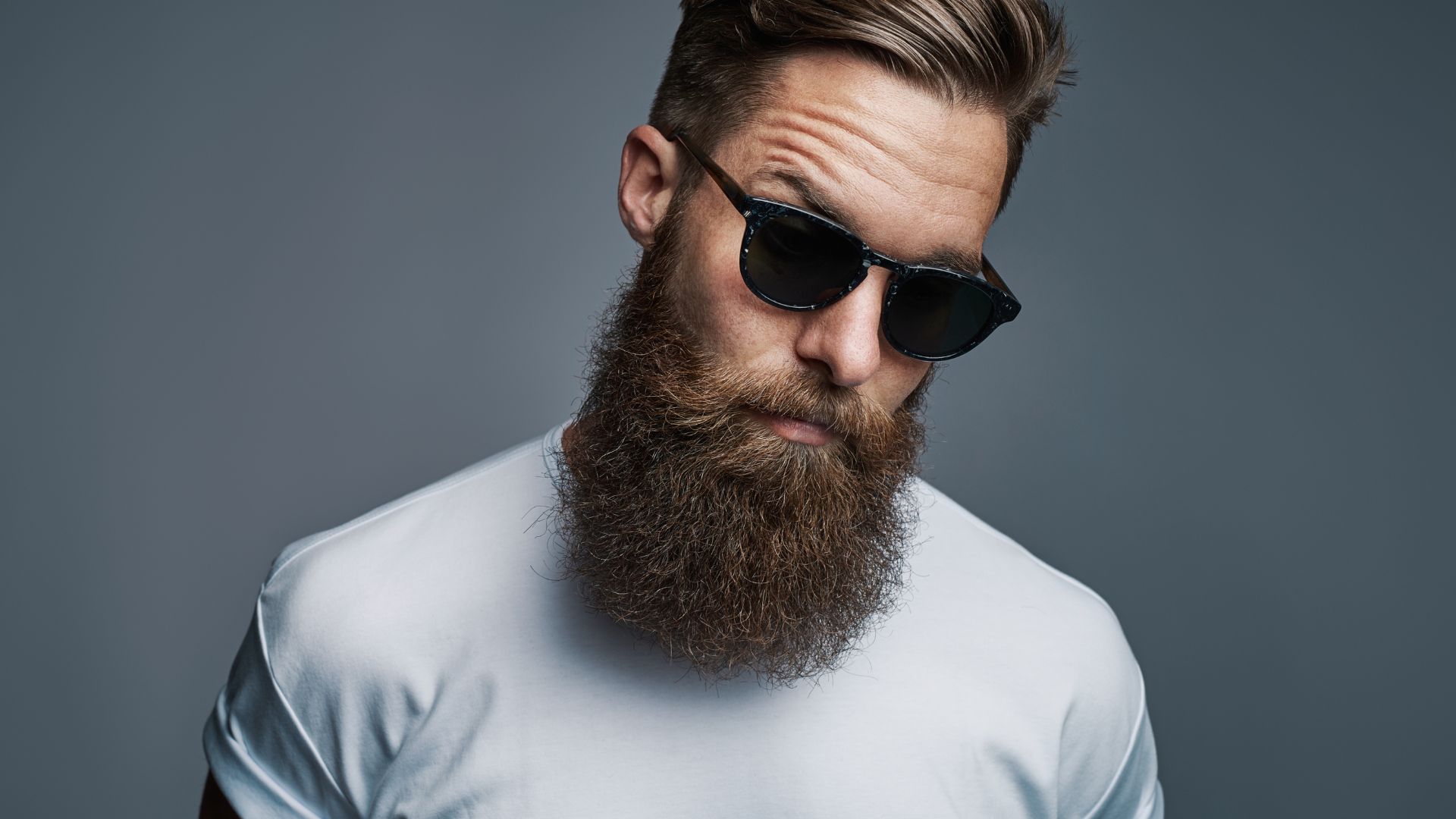 Barba lunga ben pettinata
