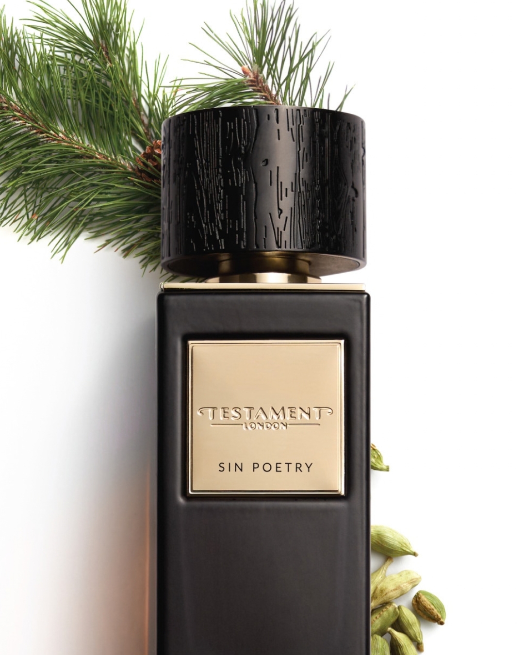 Flacone Testament Collection Sin Poetry con pino e cardamomo