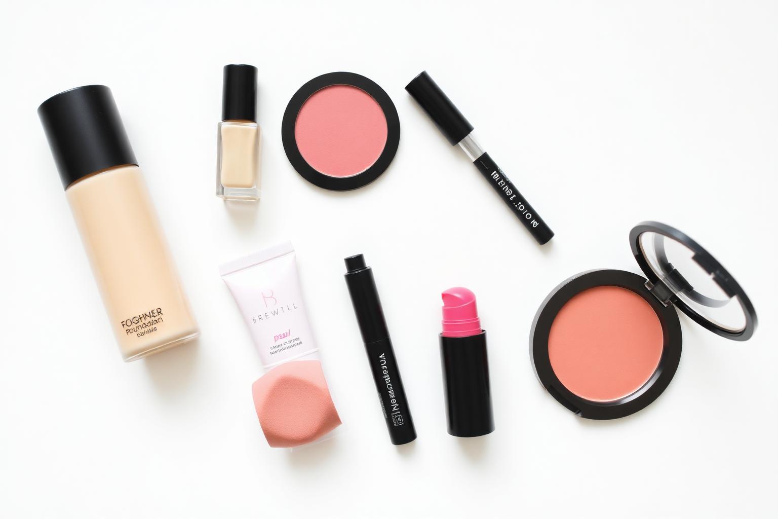 Donna che applica blush sul viso con un pennello