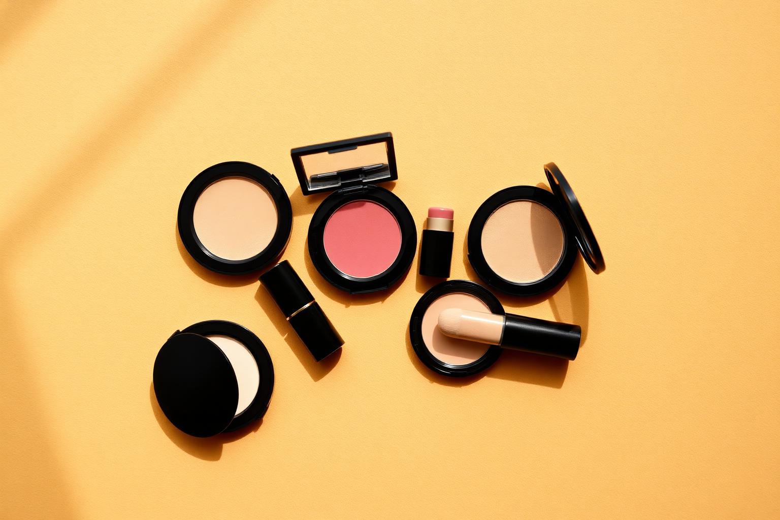 Pennello da trucco nero e marrone
