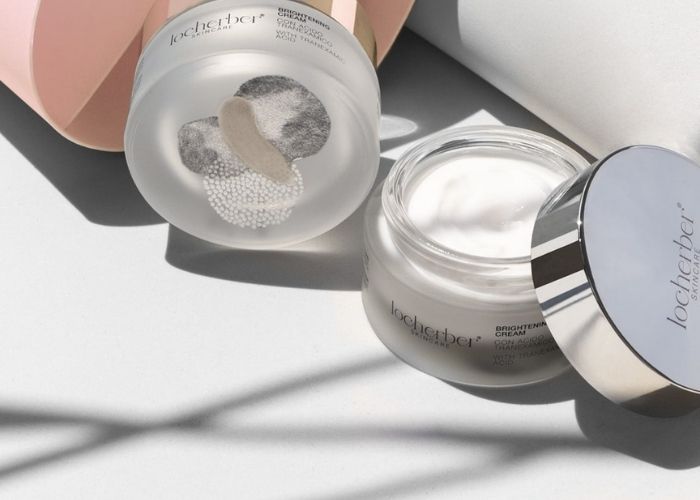 La crema viso di Locherber Skincare per attenuare le macchie cutanee
