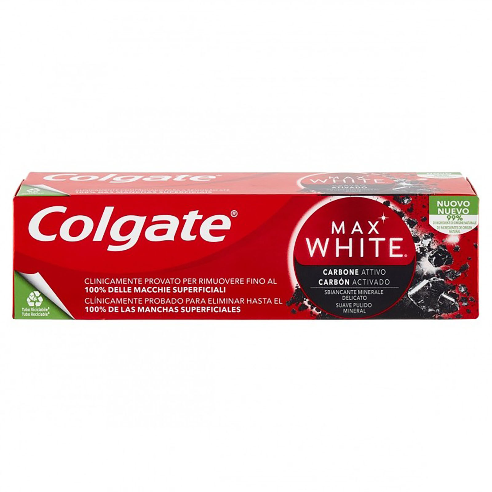 Dentifricio Sbiancante Max White Carbone Attivo 75 ml