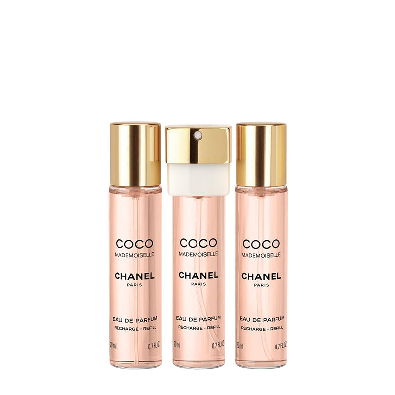 Coco Mademoiselle - Eau de Parfum - 3x20 ML Ricariche Twist & Spray