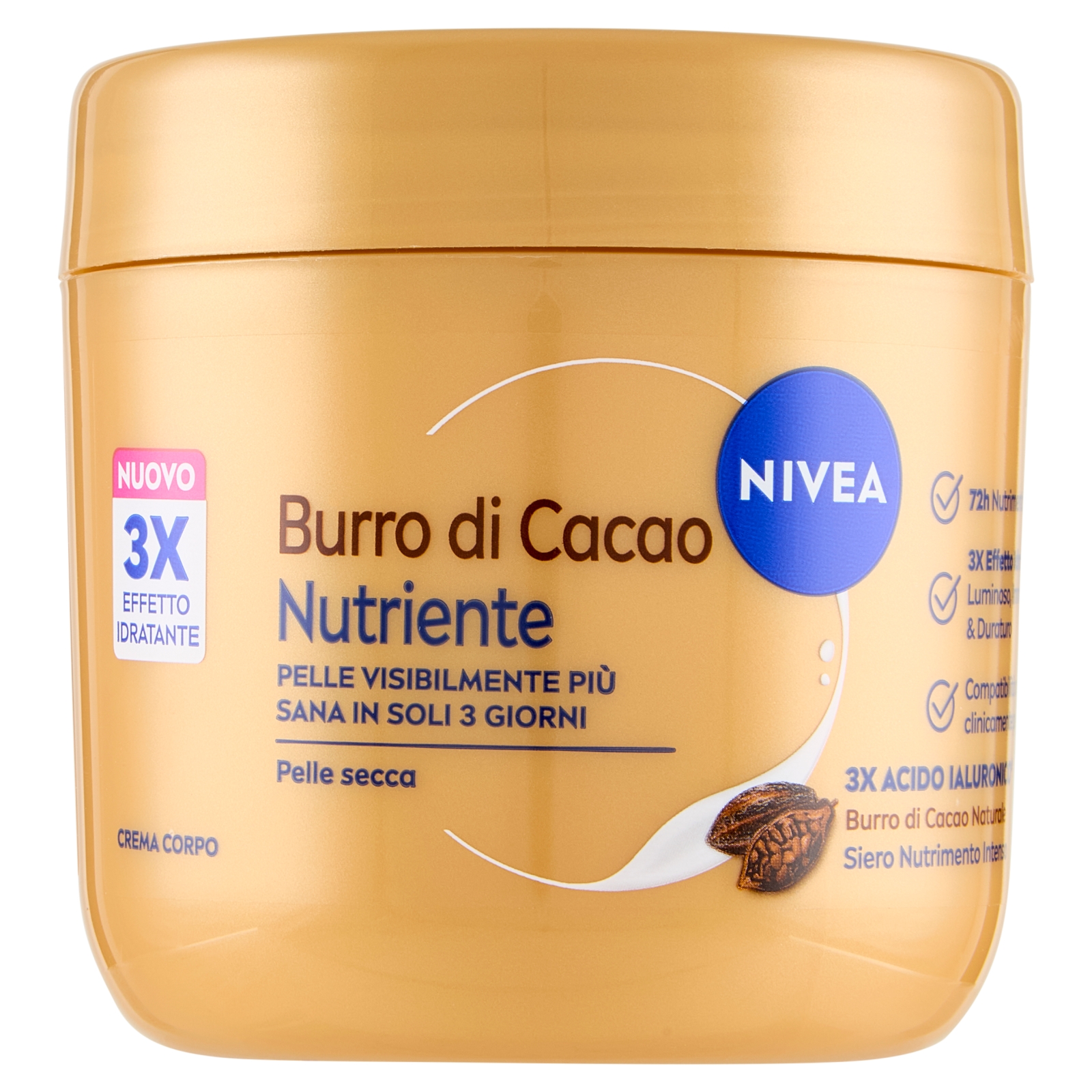 Burro Di Cacao Nutriente Crema Corpo Pelle Secca 400 ml