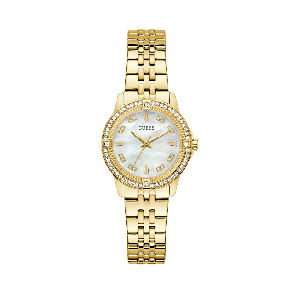 Guess Orologi da donna Orologio analogico da 32 mm in acciaio inossidabile con vetro, modello GW1027L2