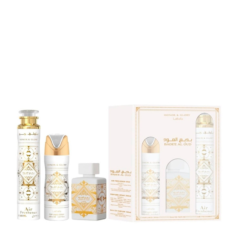 Lattafa Bade'e Al Oud Honor & Glory Set - 1 UD. Profumi di Donna