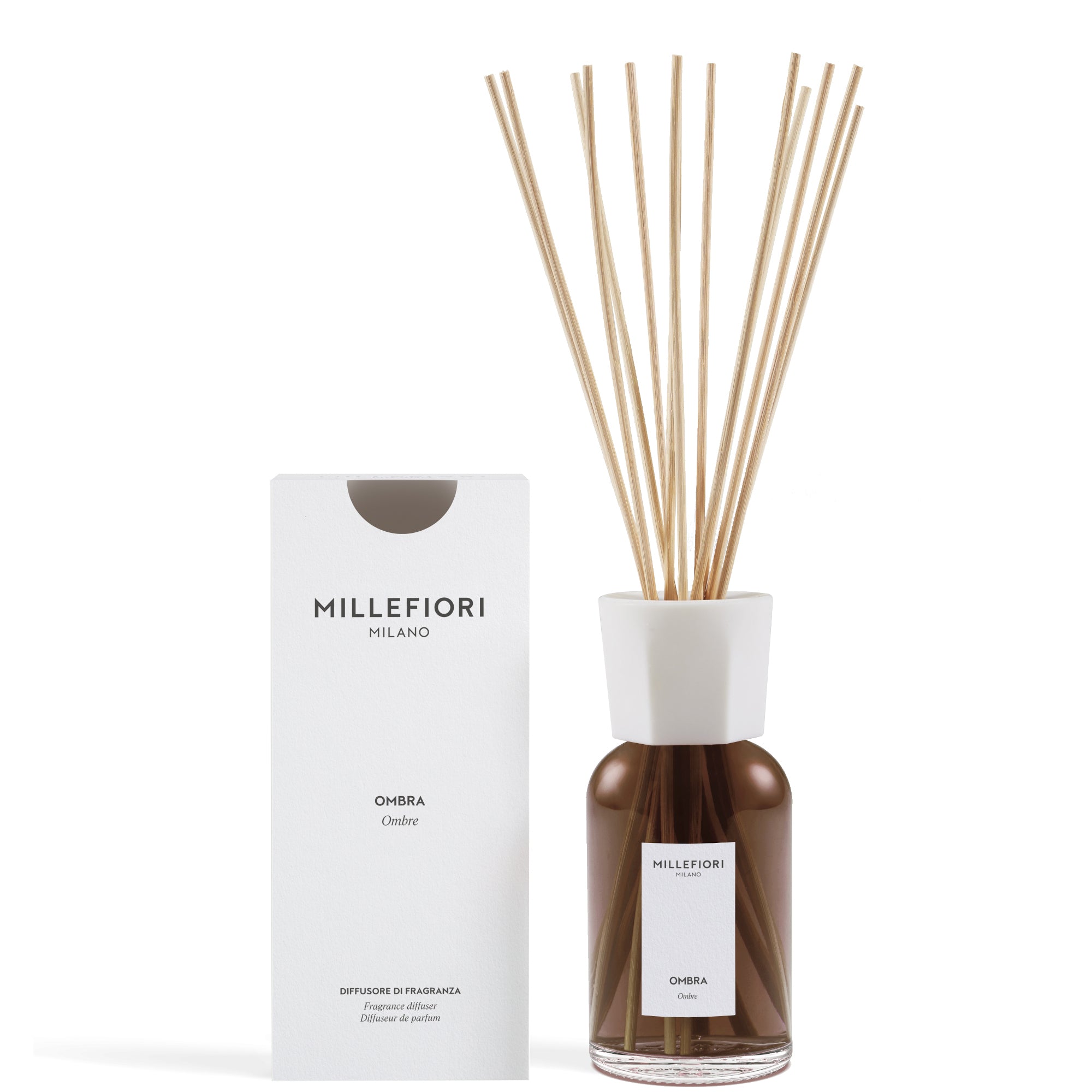 Millefiori Milano Diffusore a Bastoncini Ombra - 500 ML