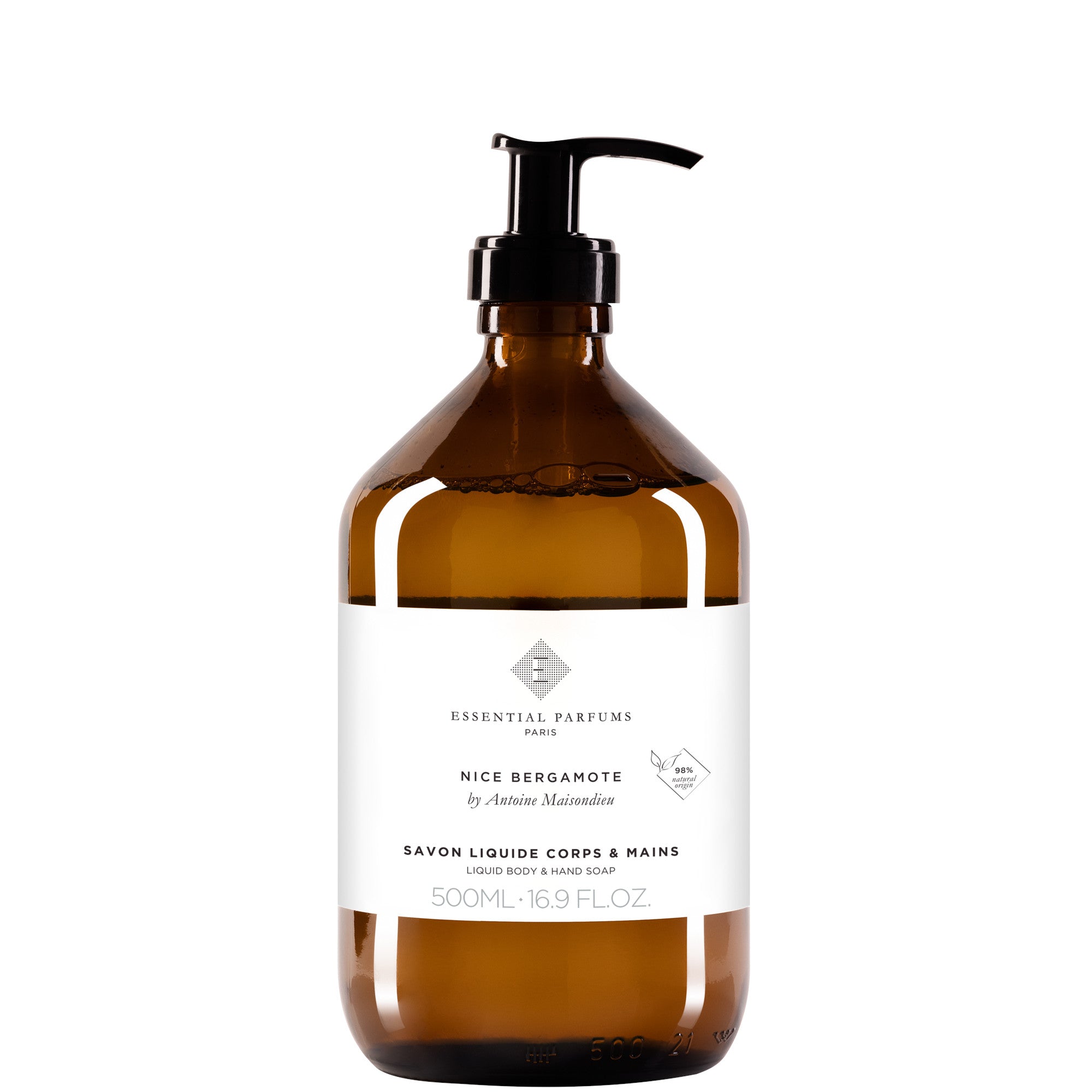 Essential Parfums Nice Bergamote Body and Hand Liquid Soap - 500 ML
