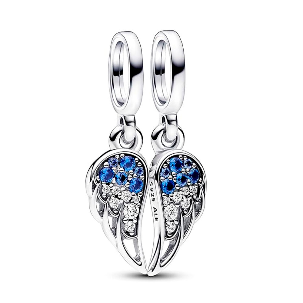 Pandora Charms Ciondolo pendente con ali d'angelo divisibili luminose 792821C01
