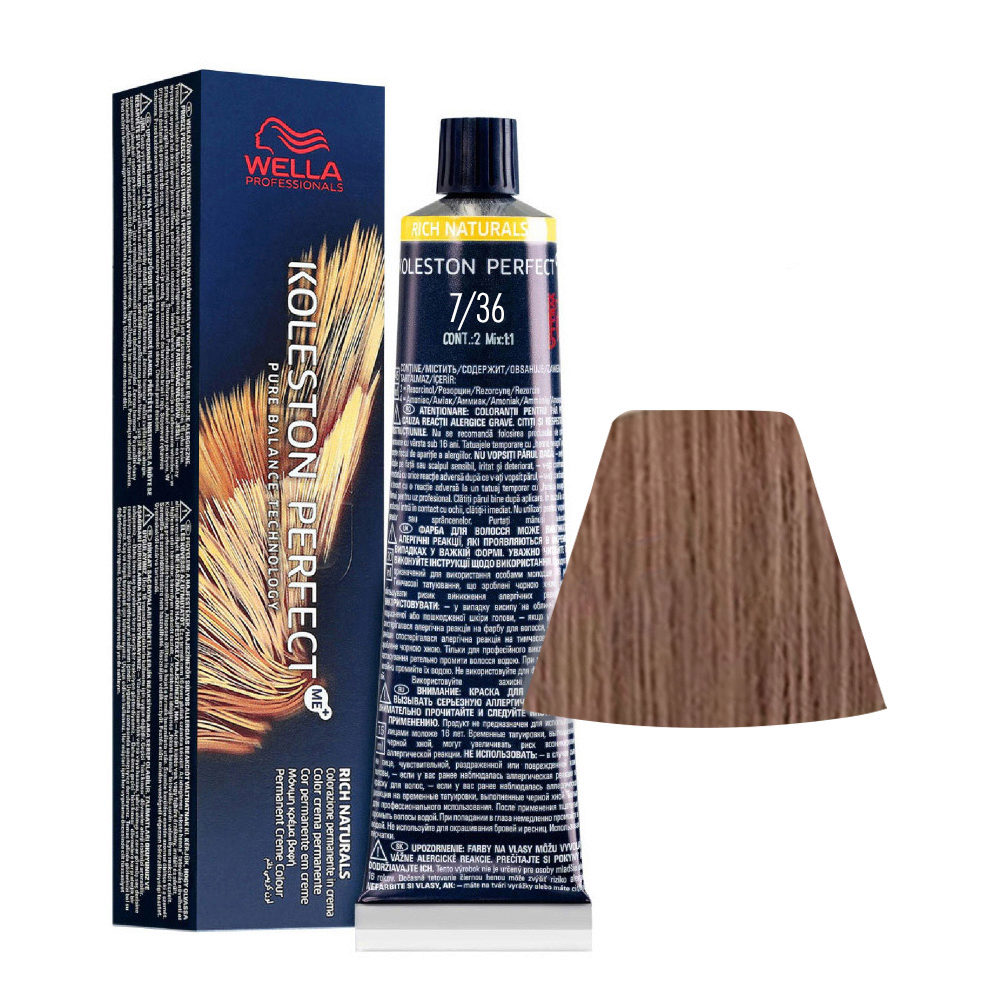 Wella Koleston Perfect 7/36 - Biondo medio dorato violetto
