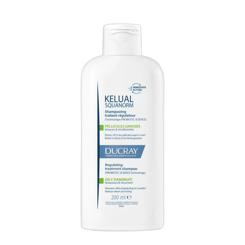 Ducray Shampoo Kelual Squanorm Shampooing Traitant Shampoo antiforfora grassa