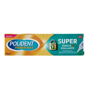 Polident Power Max Super Tenuta Sigillante Adesivo Protesi Dentali Menta Delicata 40g 40 gr