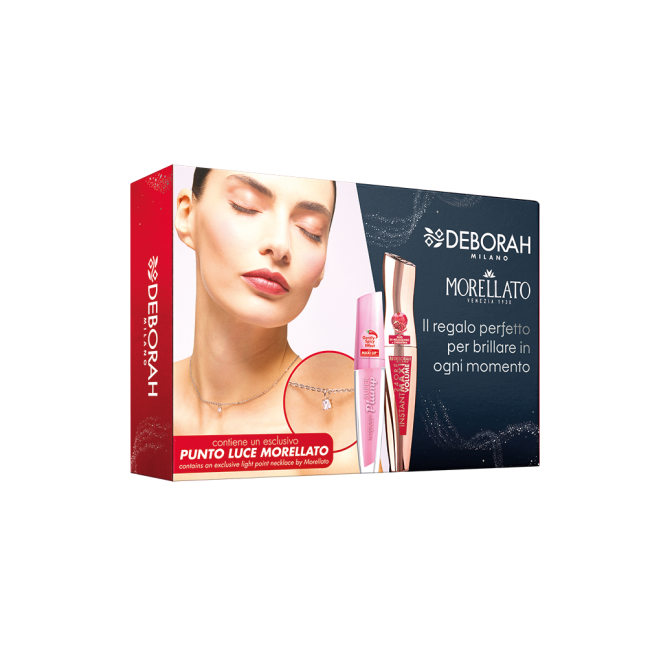 Set Deborah & Morellato - Mascara 24h Instant Maxi volume + Super Plump gloss volumizzante