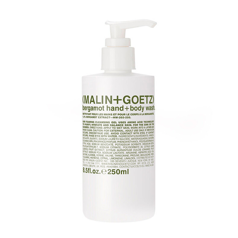 Malin+goetz Bagnodoccia Bergamot Hand + Body Wash Gel da bagno