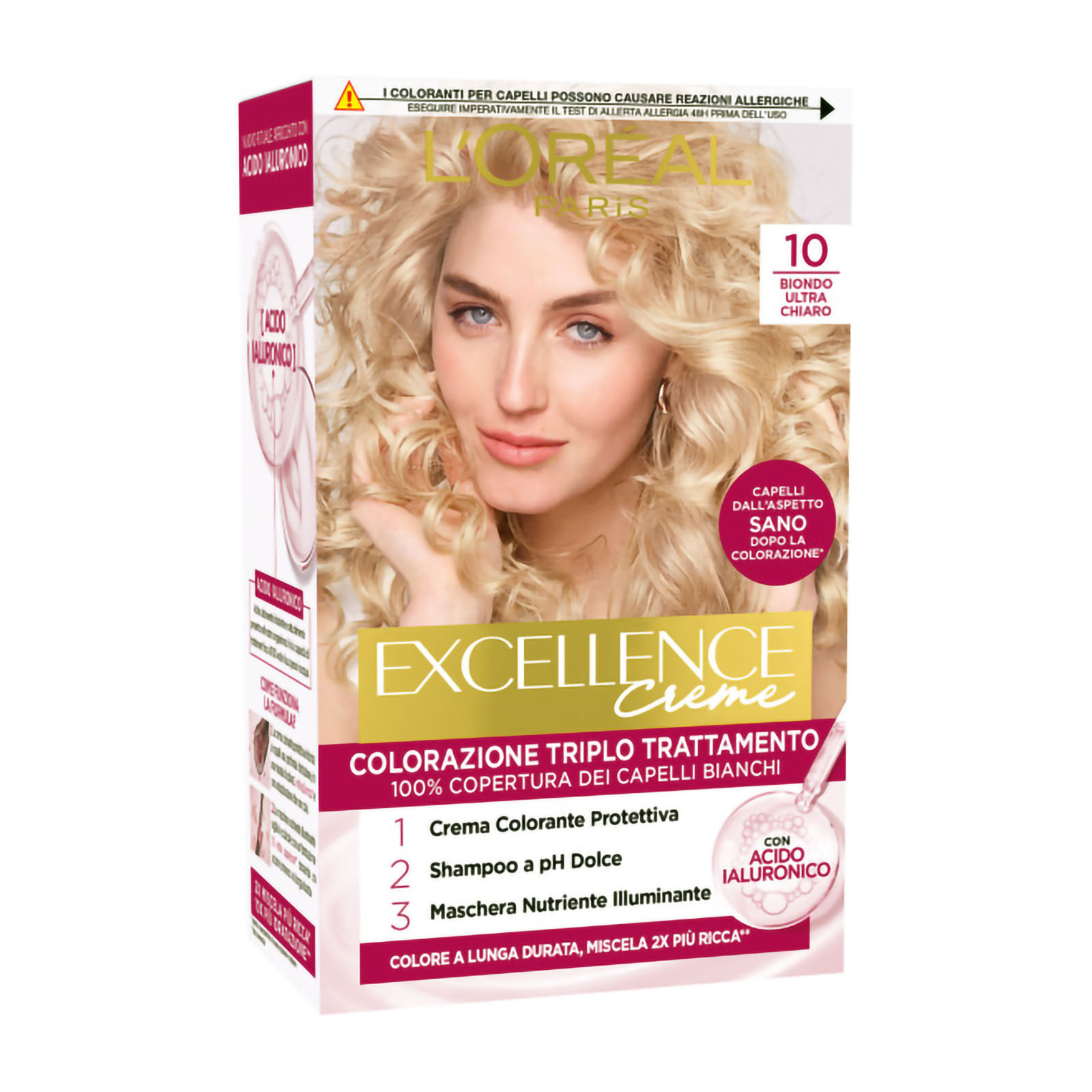 Excellence Colorazione Triplo Trattamento Biondo Ultra Chiaro (10)