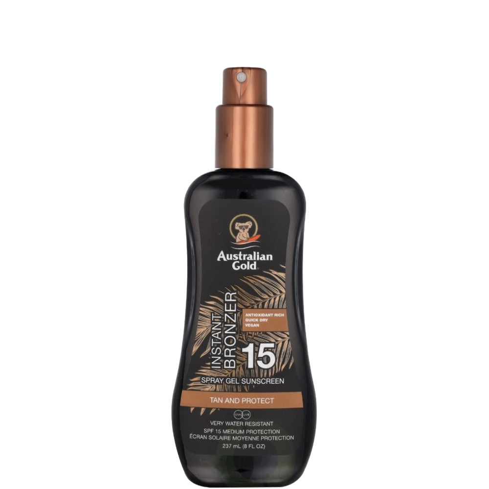 Instant Bronzer Spray Gels Sunscreen SPF 15 - 237 ML