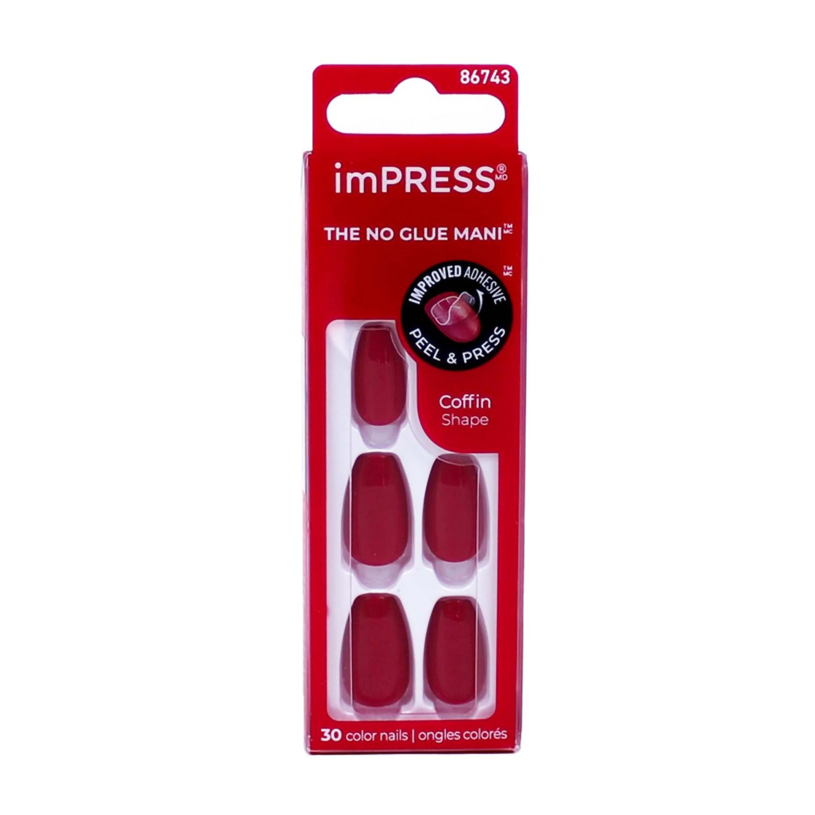 Impress Color Coffin Shape 30 Reddy or not