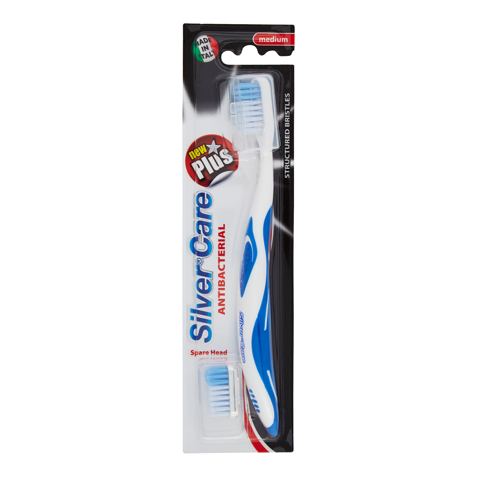 New Plus Antibacterial Medium + 1 Spare Head