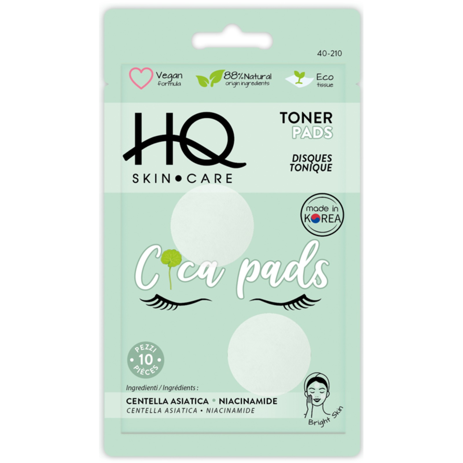 Hq Skin Care Cica Toner Pads 10 Pezzi 10 pz