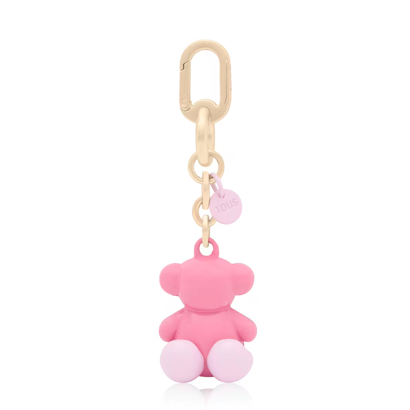 Tous Borse da donna, articoli da toeletta e valigie Portachiavi in metallo rosa Bold Bear