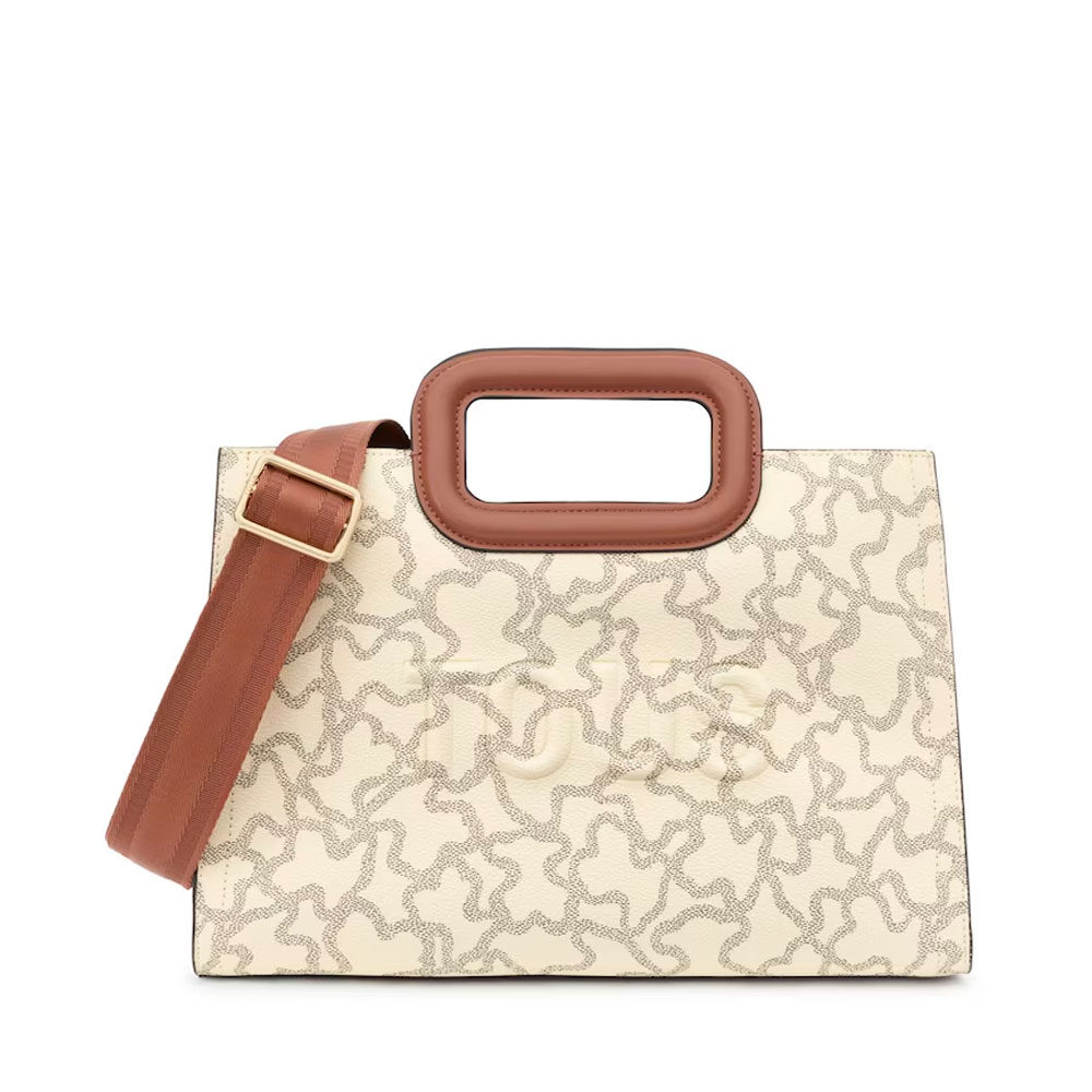 Tous Borse da donna, articoli da toeletta e valigie Borsa shopper beige Tous Amaya K Icon da donna