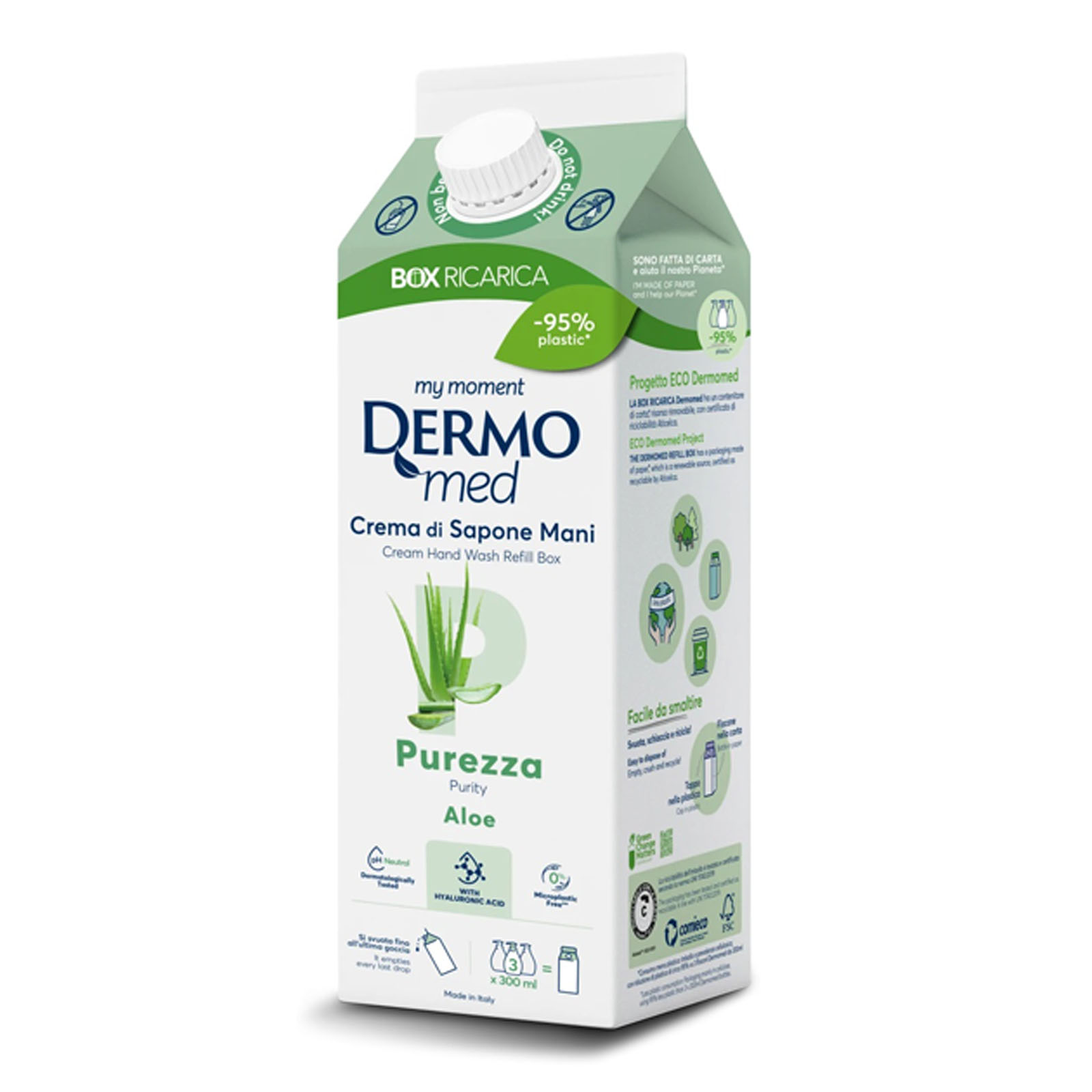 Crema Sapone Aloe Box Ricarica 900 Ml 900 ml