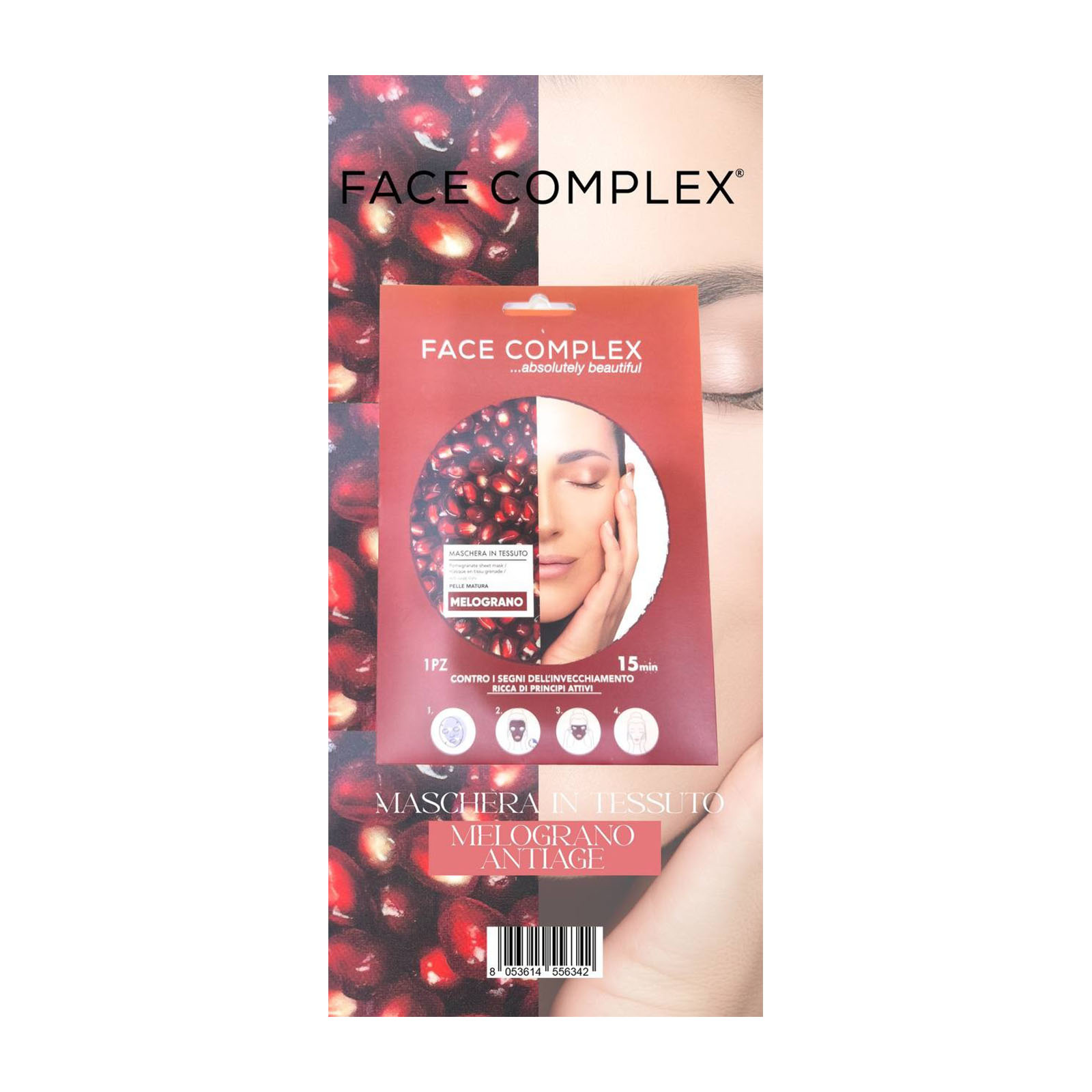Maschera In Tessuto Melograno 28gr
