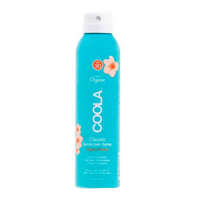Coola Corpo Clear Sunscreen Spray SPF30 - Tropical Coconut Spray solare trasparente