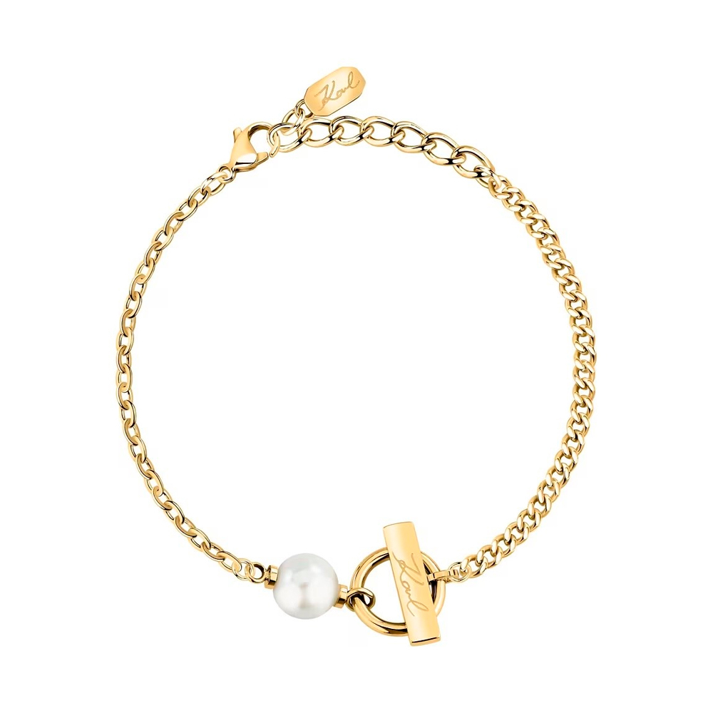 Karl Lagerfeld Bracciali Bracciale con ciondolo di perla