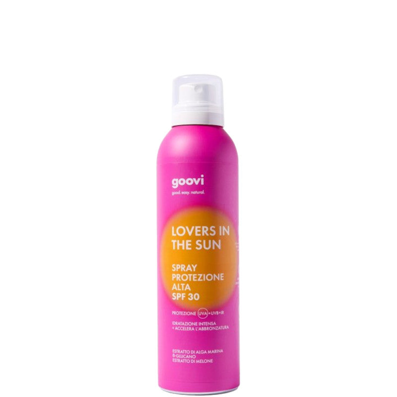 Goovi Crema Solare Spray Corpo - Protezione SPF30 Lovers in the Sun - 200 ML