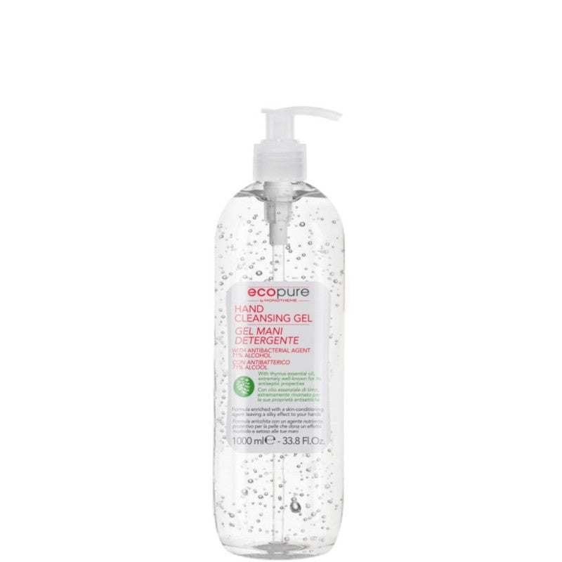 EcoPure Gel Mani Detergente Alcolica Antibatterico - 1000 ML