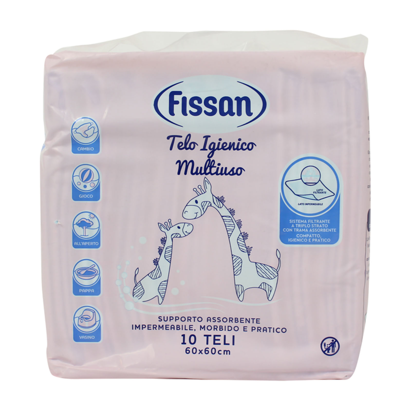 Baby Telo Igienico Multiuso 10pz 60x60