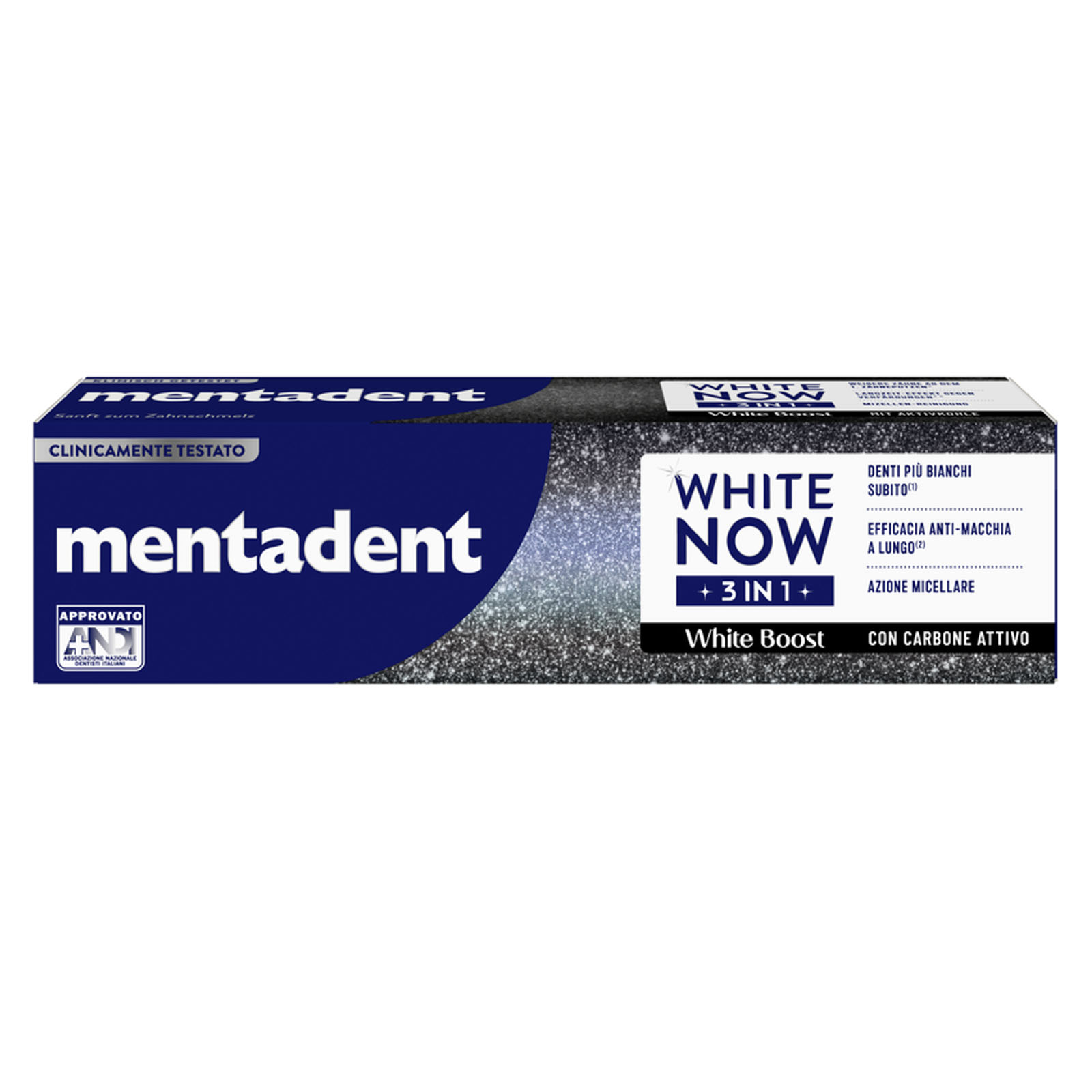 White Now 3in1 Con Carbone Attivo 75 ml