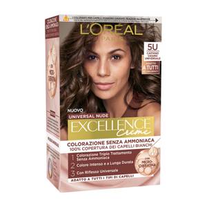 Excellence Universal Nude Colorazione Permanente Senza Ammoniaca N.5U CASTANO CHIARO UNIVERSALE