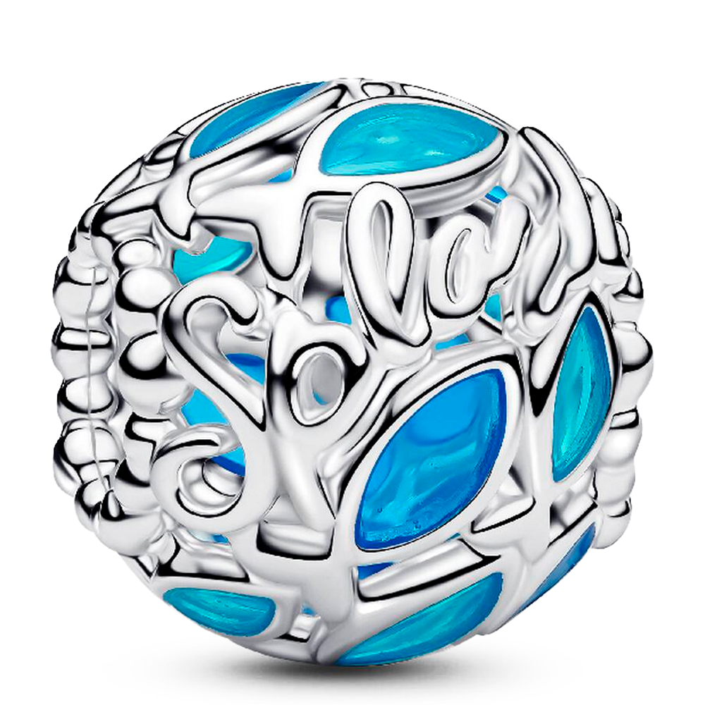 Pandora Charms Ciondolo a forma di pesce nuotatore in filigrana 794699C01