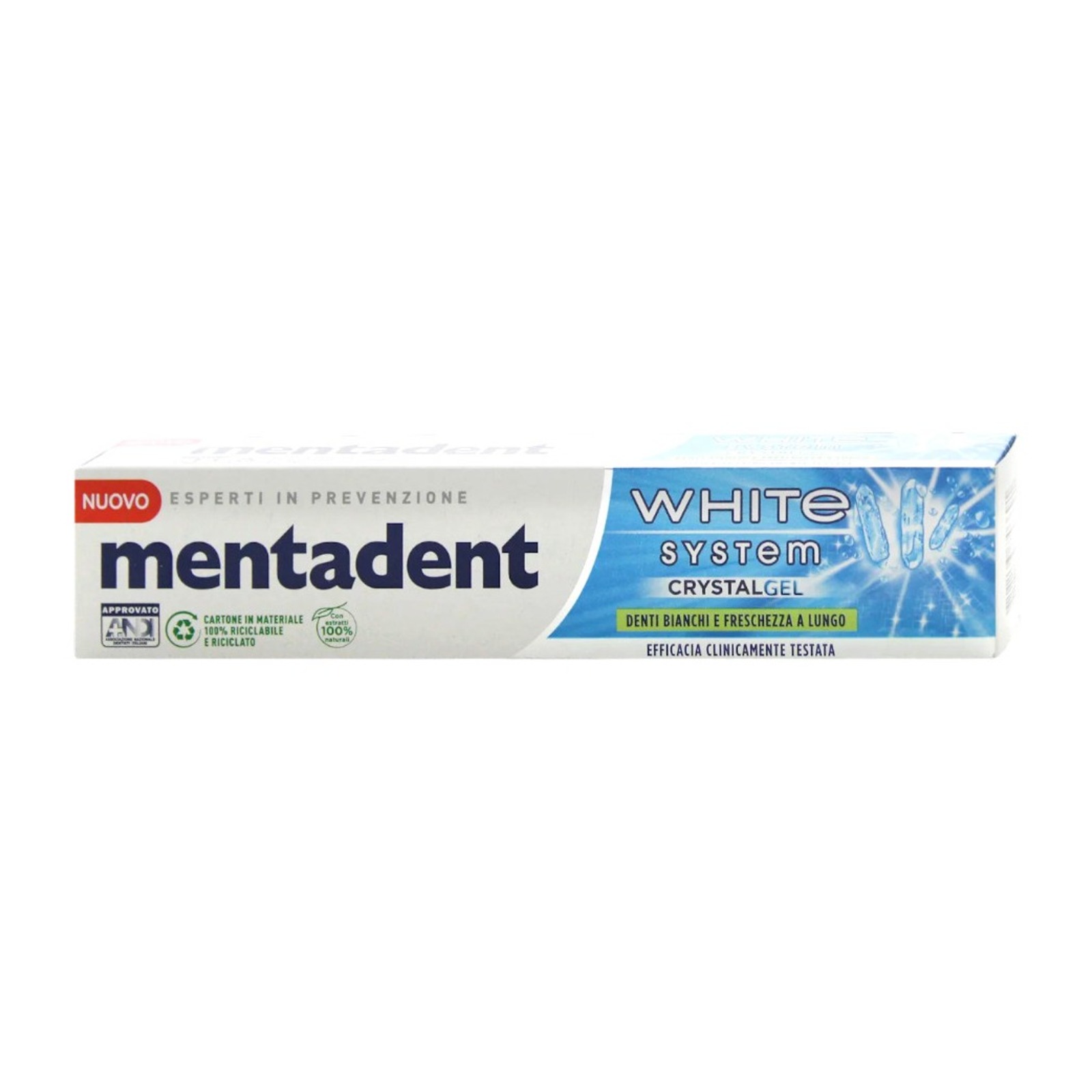 Dentifricio White System Gel Crystal Alla Menta 75 ml