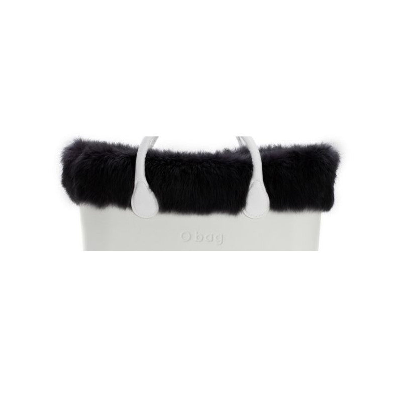 Bordo O Bag Mini Eco Pelliccia Lapin Rex Nero OBMTFF34 Colore Nero - OBMTFF34 Colore Nero