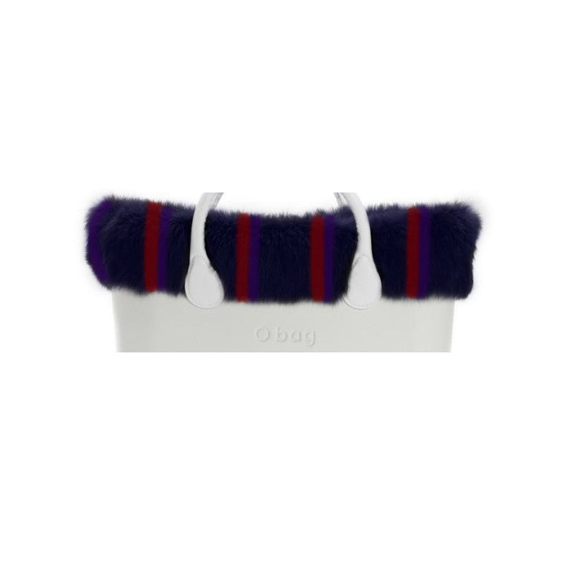 Bordo O Bag Eco Pelliccia Lapin Rex Acciaio / Viola OBTFF34 Colore Acciaio / Viola - OBTFF34 Colore Acciaio / Viola