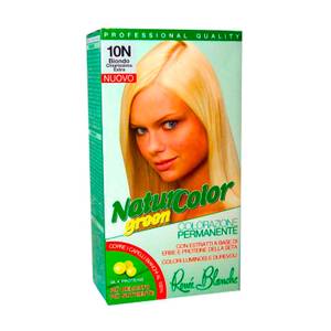 Tinta Per Capelli Colorazione Permanente Naturale Natur Color Green 10N Biondo Chiarissimo Extra