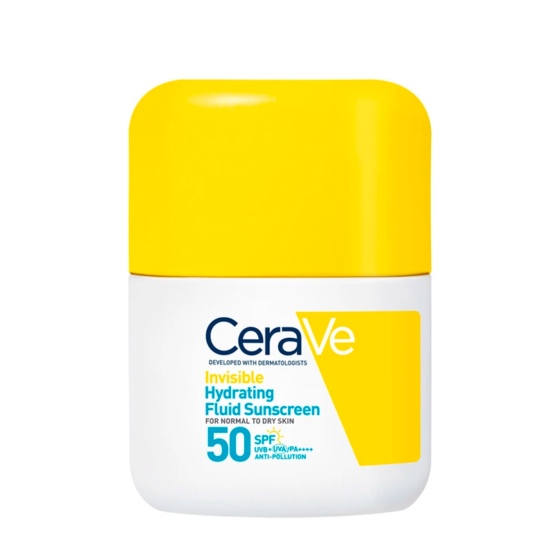 Cerave Creme Solari Viso Invisible Hydrating Fluid Sunscreen SPF50 Protezione solare per il viso