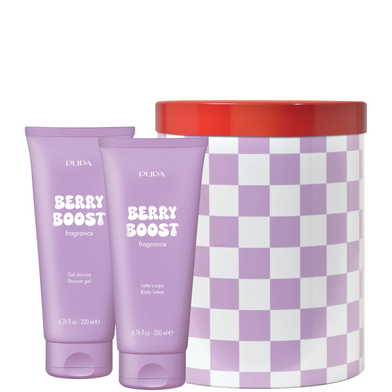 HAPPYBOX KIT 1 BERRY BOOST 200 ML Latte Corpo + 200 ML Gel Doccia - 200 ML Latte Corpo + 200 ML Gel Doccia