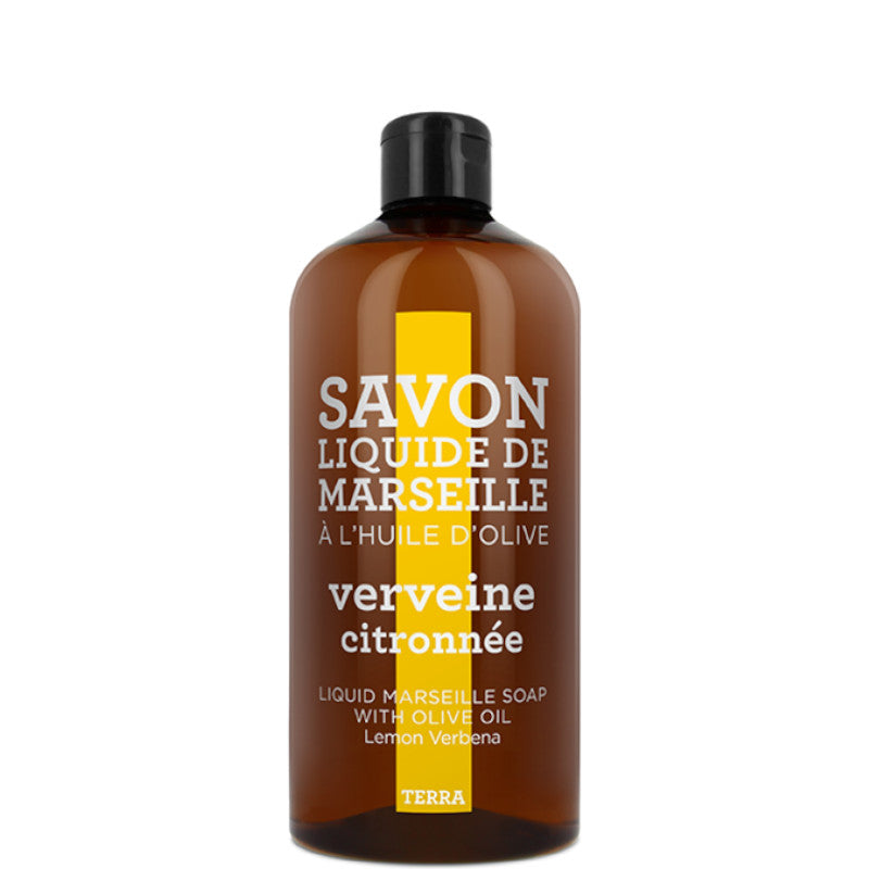 TERRA - Verveine Citronnée Savon Liquide de Marseille Recharge 1000 ML - 1000 ML