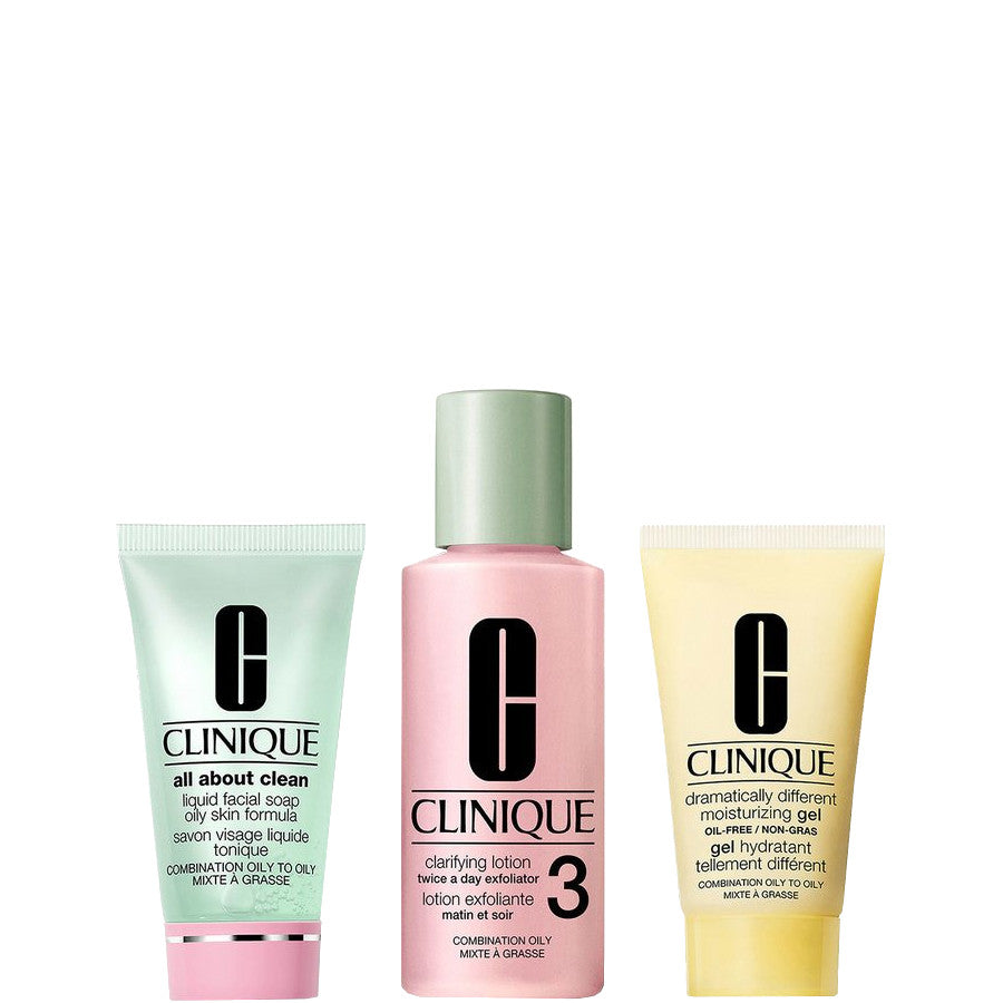 3 Step to Clean Pulizia + Esfoliazione + Idratazione - Pelle Miste e Grasse - 30 ML