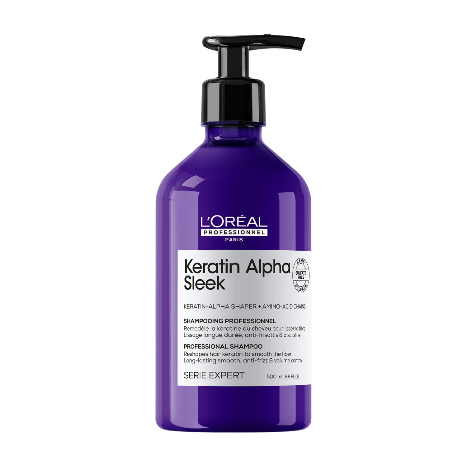 L'Oréal Professionnel Keratin Alpha Sleek - SHAMPOO - 500 ml