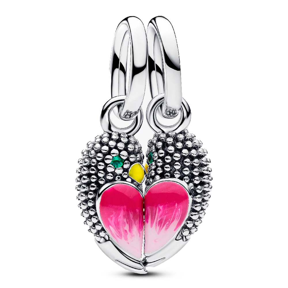 Pandora Charms Ciondolo pendente a forma di uccellini innamorati, divisibile, codice 794484C01