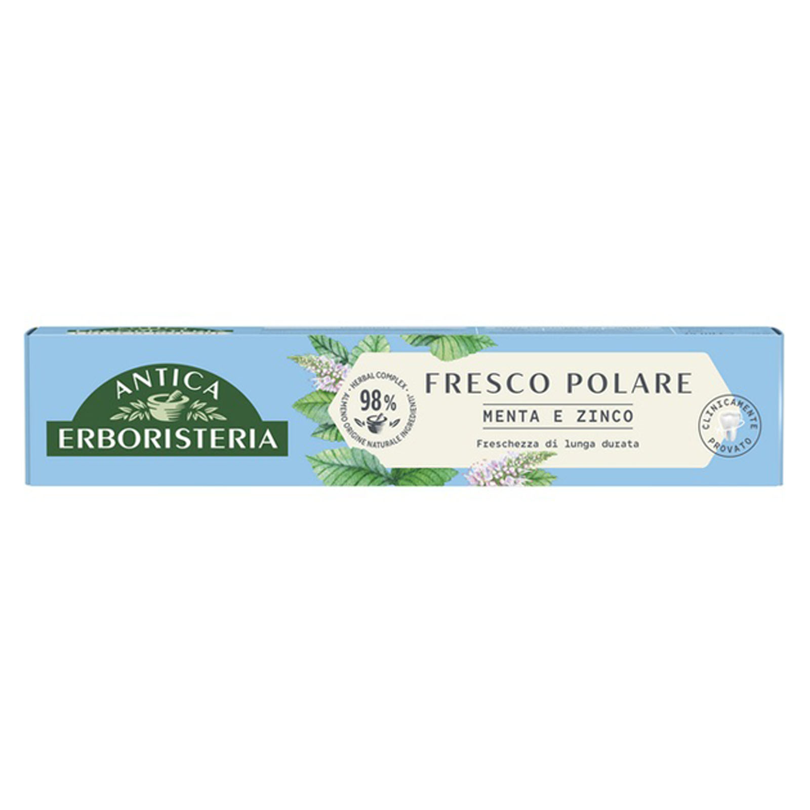 Antica Erboristeria Dentifricio Fresco Polare Menta E Zinco 75 ml