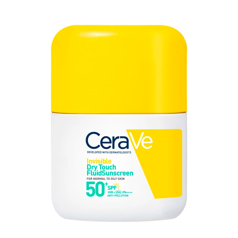 Cerave Creme Solari Viso Invisible Dry Touch Fluid Sunscreen Spf 50+ Protezione solare per il viso