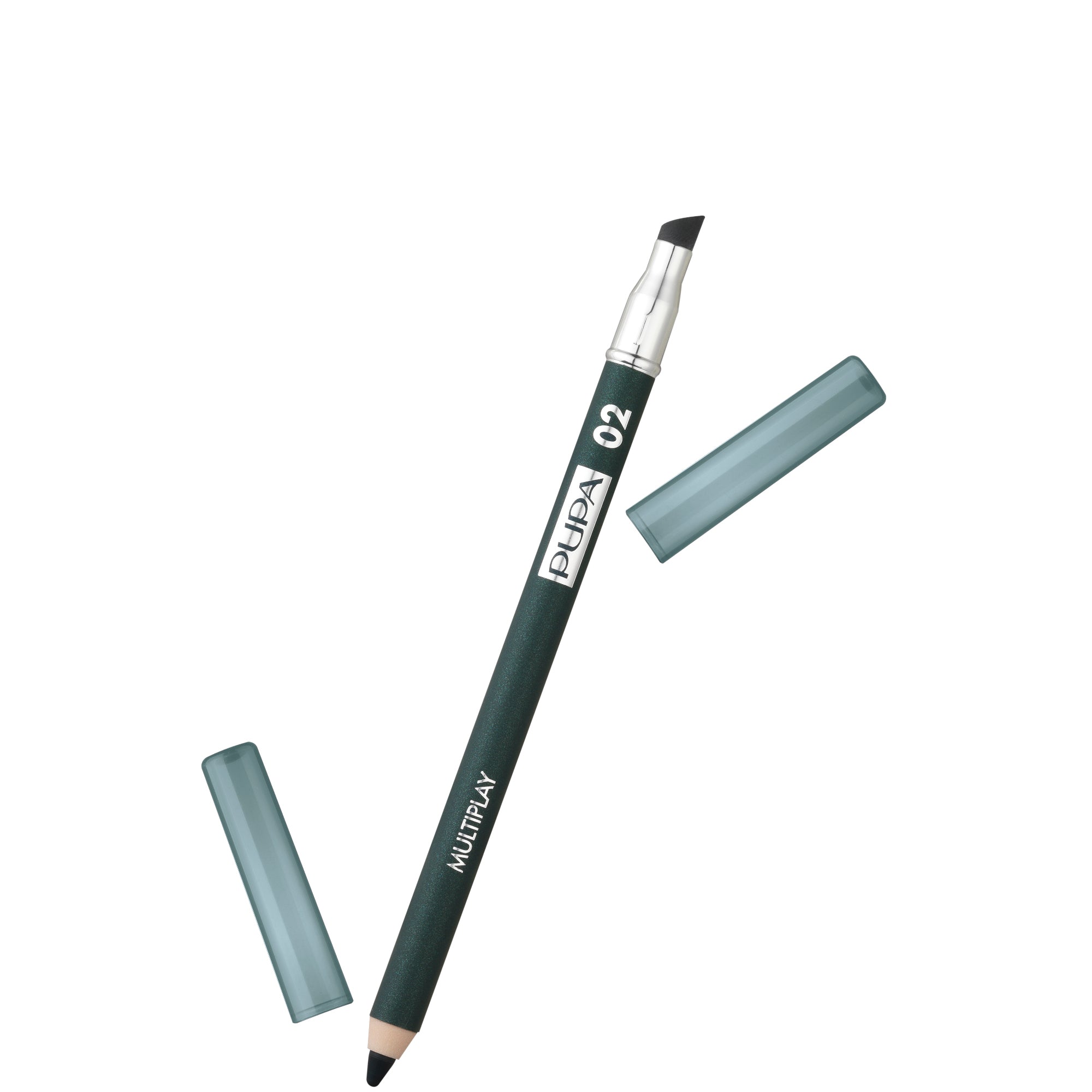 Multiplay - Matita occhi 3 in 1: kajal, eyeliner, ombretto - N. 02 ELECTRIC GREEN