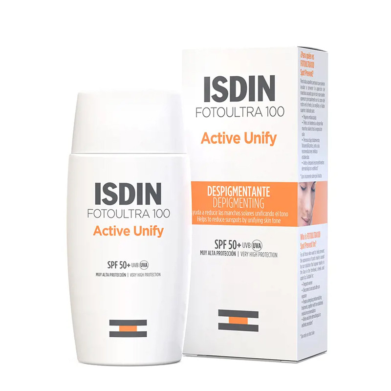 Isdin Creme Solari Viso FotoUltra 100 Active Unify Fusion Fluid SPF50+